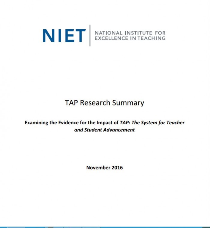TAP Research Summary: November 2016