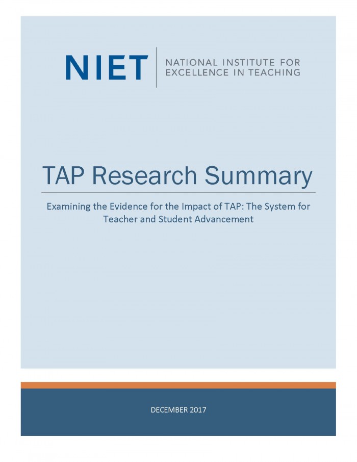TAP Research Summary: December 2017