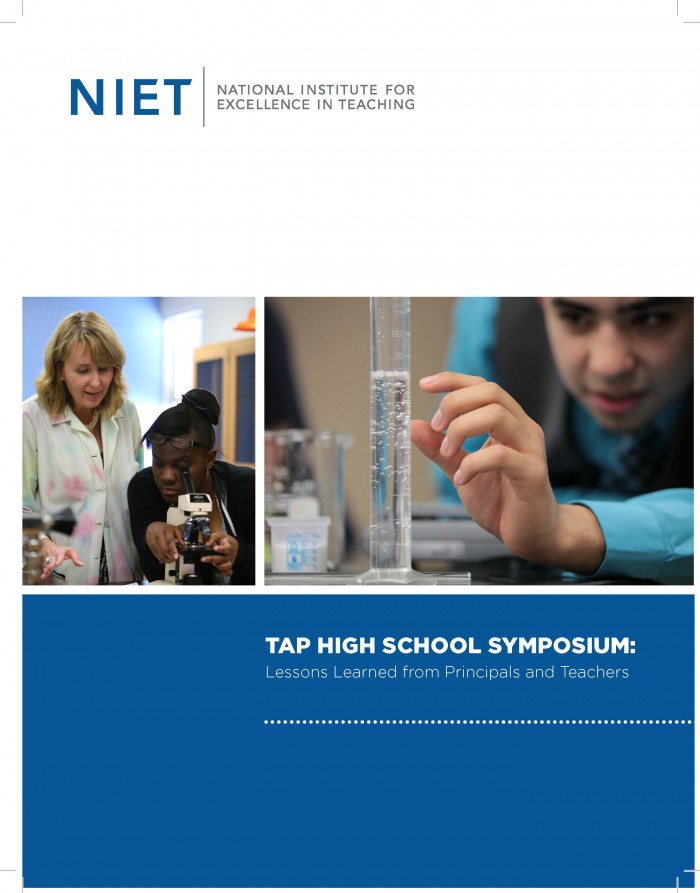 TAP High School Symposium: Lessons Learned from Principals and Teachers