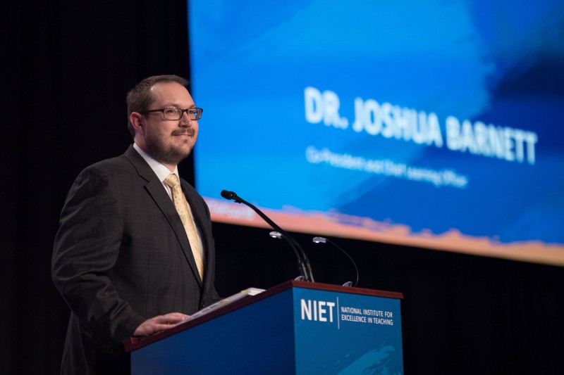 NIET Co-President and Chief Learning Officer Dr. Joshua Barnett discusses Teach Factor campaign