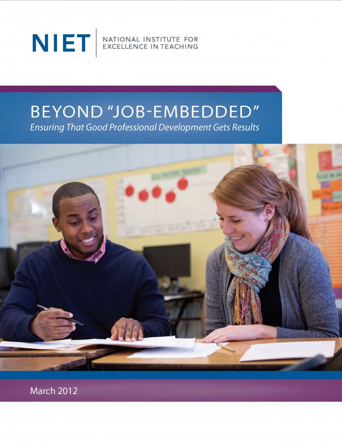 Beyond Job Embedded: Ensuring That Good Professional Development Gets Results