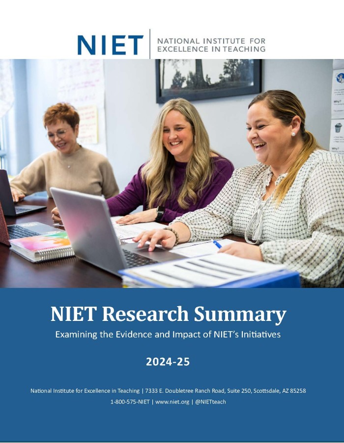 2024-25 NIET Research Summary