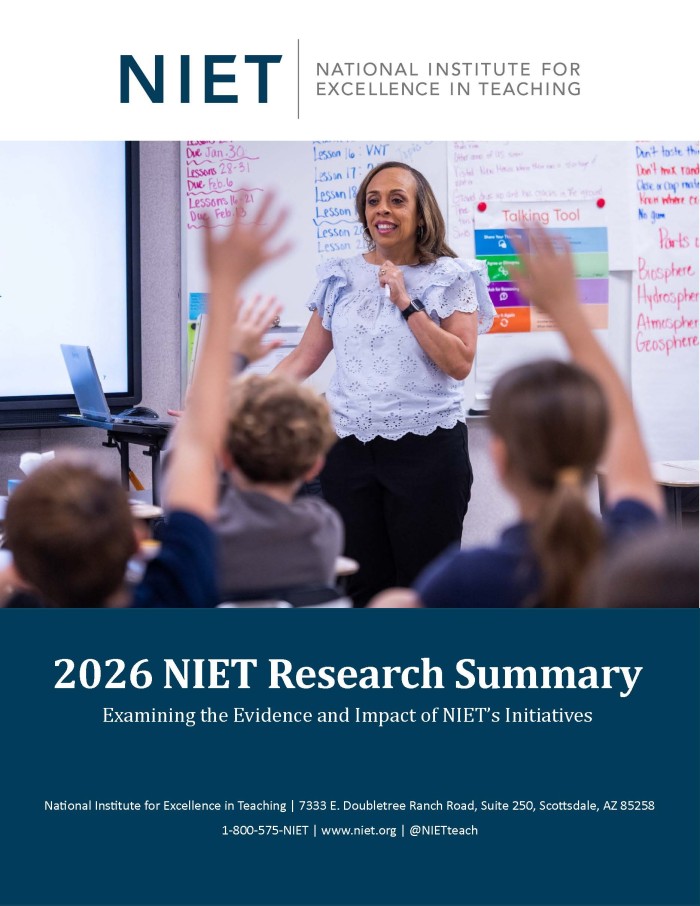 2026 NIET Research Summary