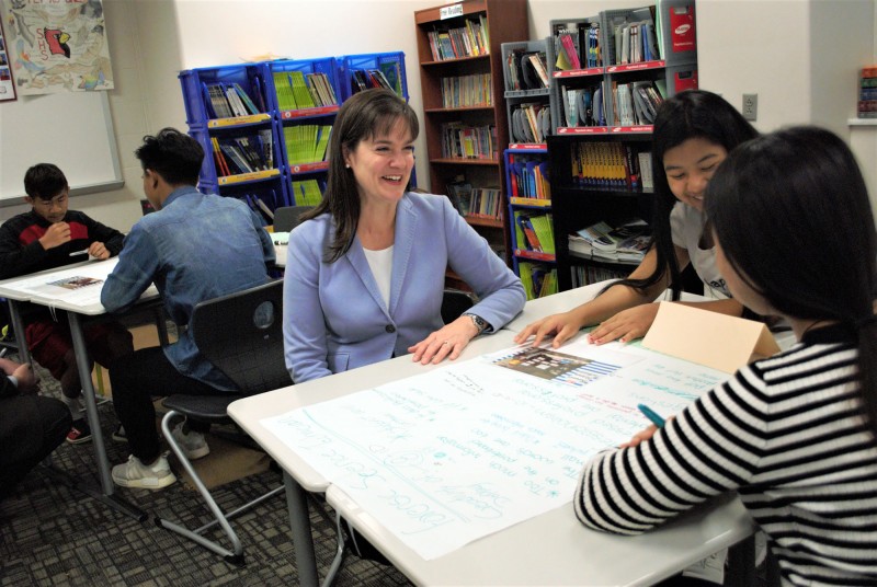 NIET CEO Dr. Candice McQueen Visits with Educators in Perry Township, Indiana