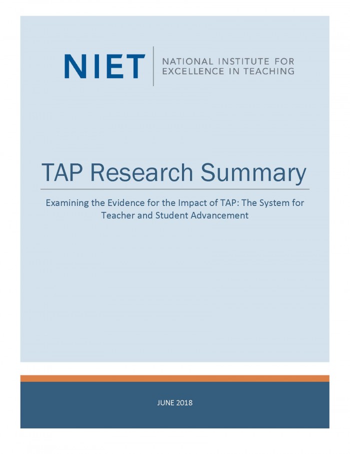 TAP Research Summary: June 2018