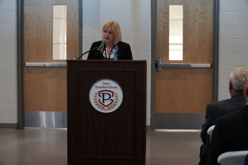 Jeremiah-Gray Kindergarten Academy Principal Lora Hansell Welcomes Audience