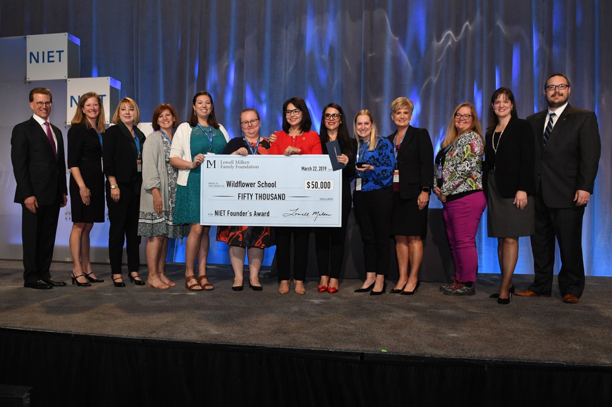 Wildflower School in Goodyear, Arizona, Receives 2019 NIET Founder's Award and $50,000