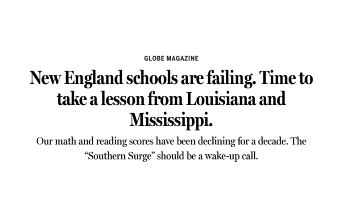 Boston Globe Reports on “Southern Surge,” Highlighting NIET’s Role in Supporting Louisiana Student Achievement Growth