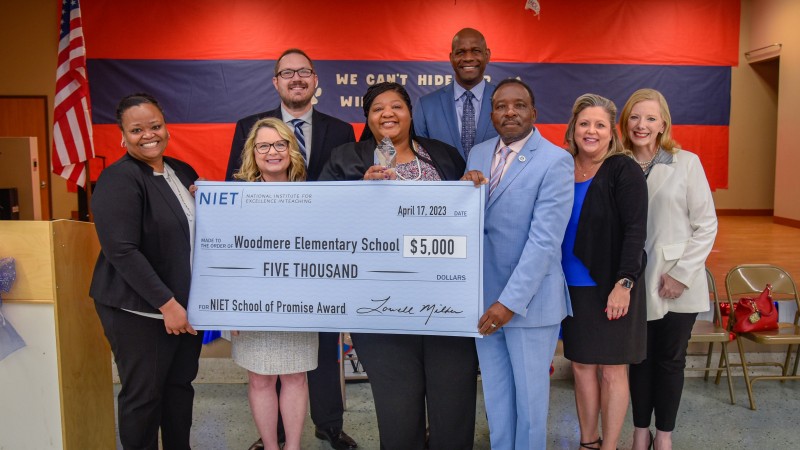 NIET Recognizes Woodmere Elementary as a School of Promise