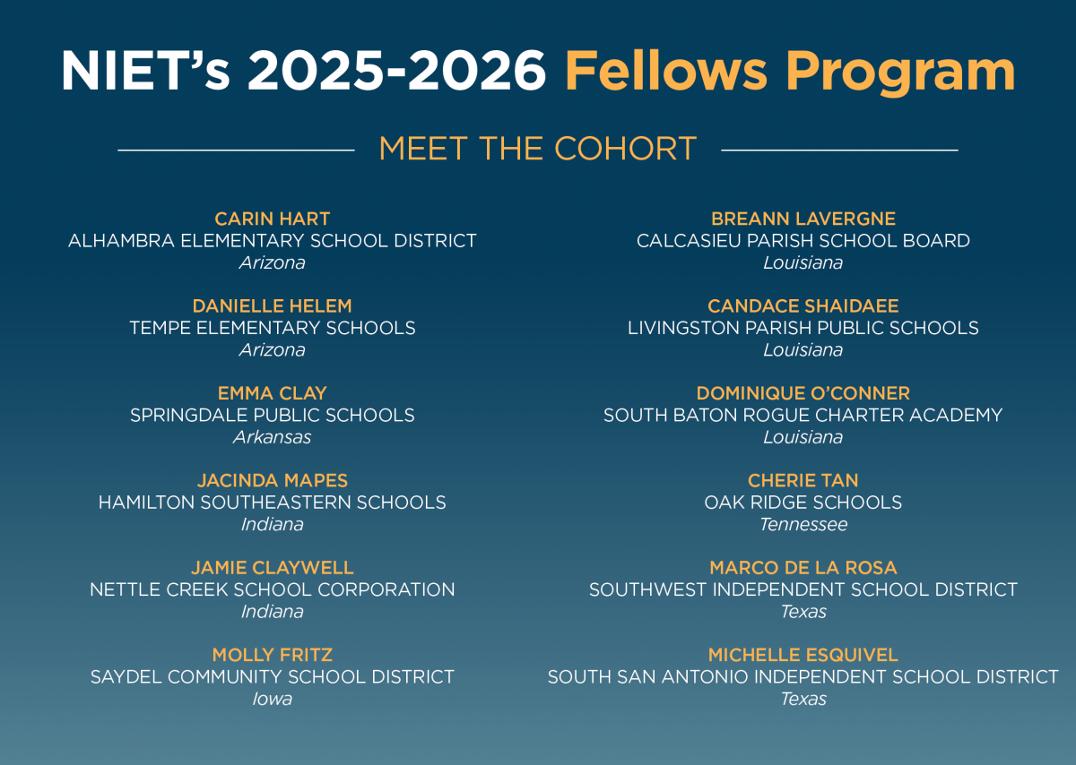 12 Outstanding Educators Selected for National Institute for Excellence in Teaching’s 2025-2026 Fellows Program