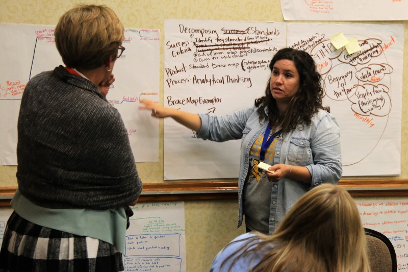 NIET's Dr. Ann Shaw works with Jackson Elementary School teachers (East Feliciana Public Schools, Louisiana)