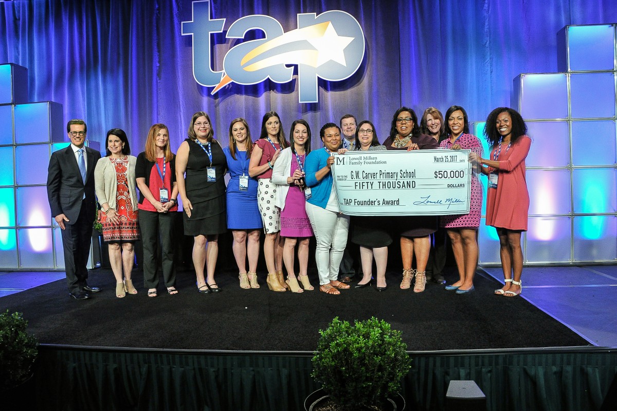 G.W. Carver Primary School in Ascension Public Schools, Louisiana, Receives 2017 TAP Founder's Award and $50,000