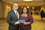 Gary Stark and Latatia Johnson Share a Proud Moment after TAP Founder's Award Presentation