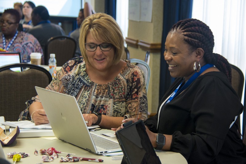 Caddo Parish Public Schools (Louisiana) educators look at data