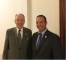 U.S. Senator Chuck Grassley visits with Superintendent Chris Coffelt