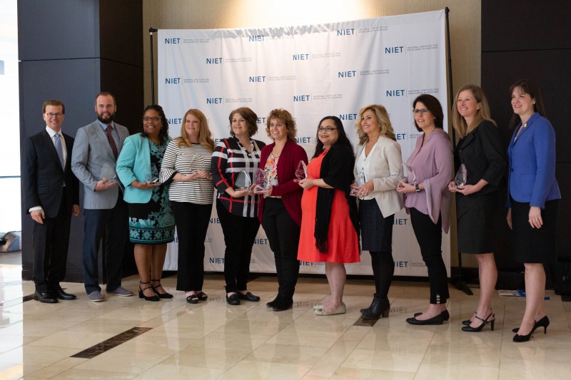 Members of NIET 2018-19 Educator Advisory Honored