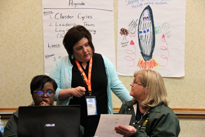 NIET's Jennifer Campbell works with Ouachita Parish Schools, Louisiana