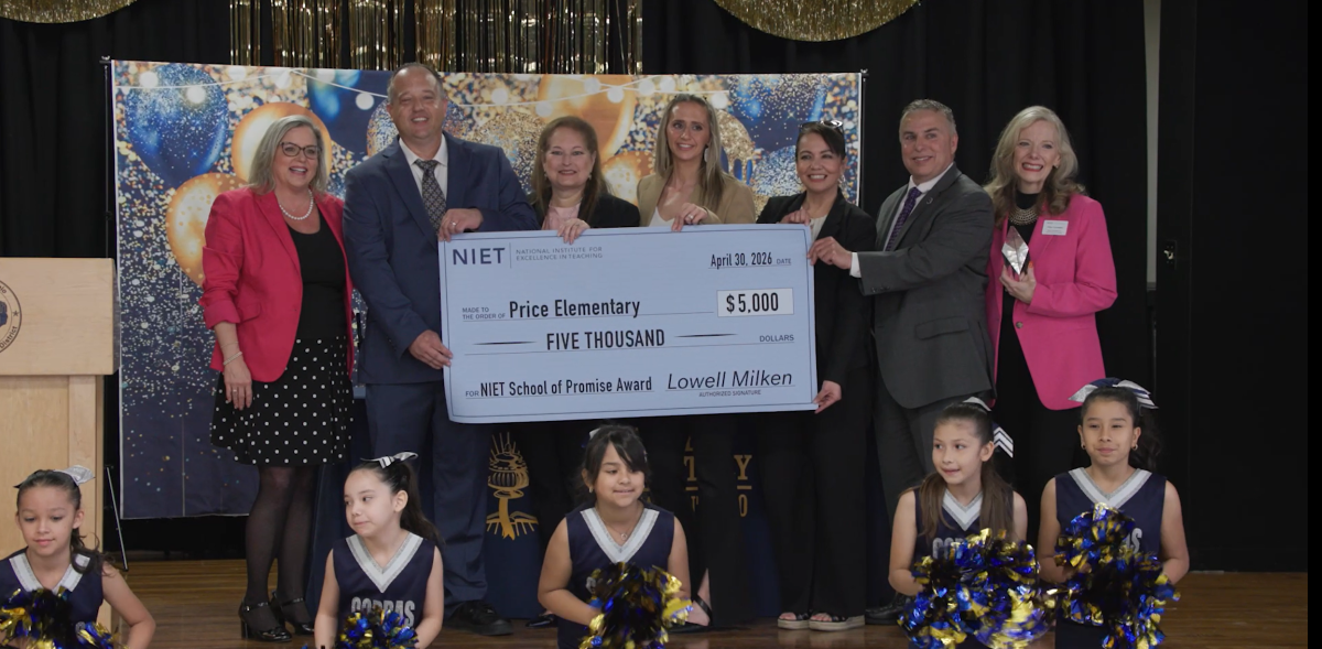 Price Elementary School Named ‘School of Promise’ by National Institute for Excellence in Teaching