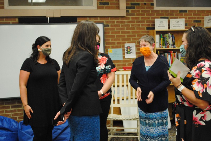 NIET CEO Dr. Candice McQueen Visits with Sarah Moore Greene Magnet Academy Educators 