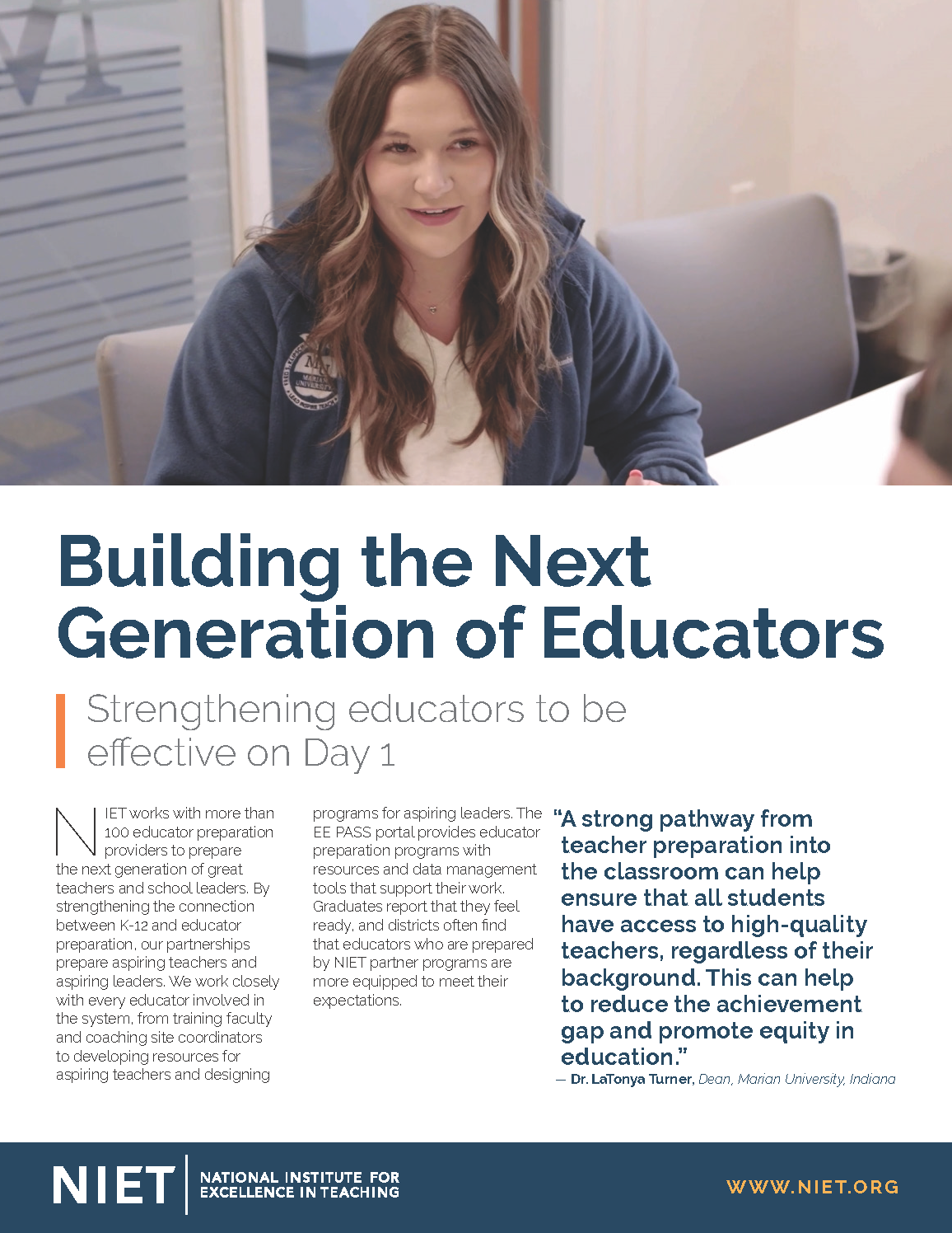 NIET Educator Preparation Partnerships