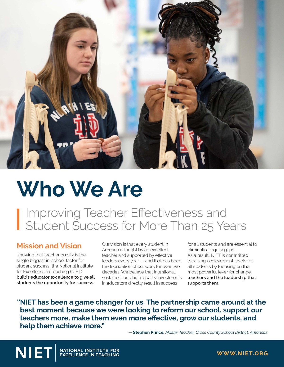 NIET Overview: Who We Are